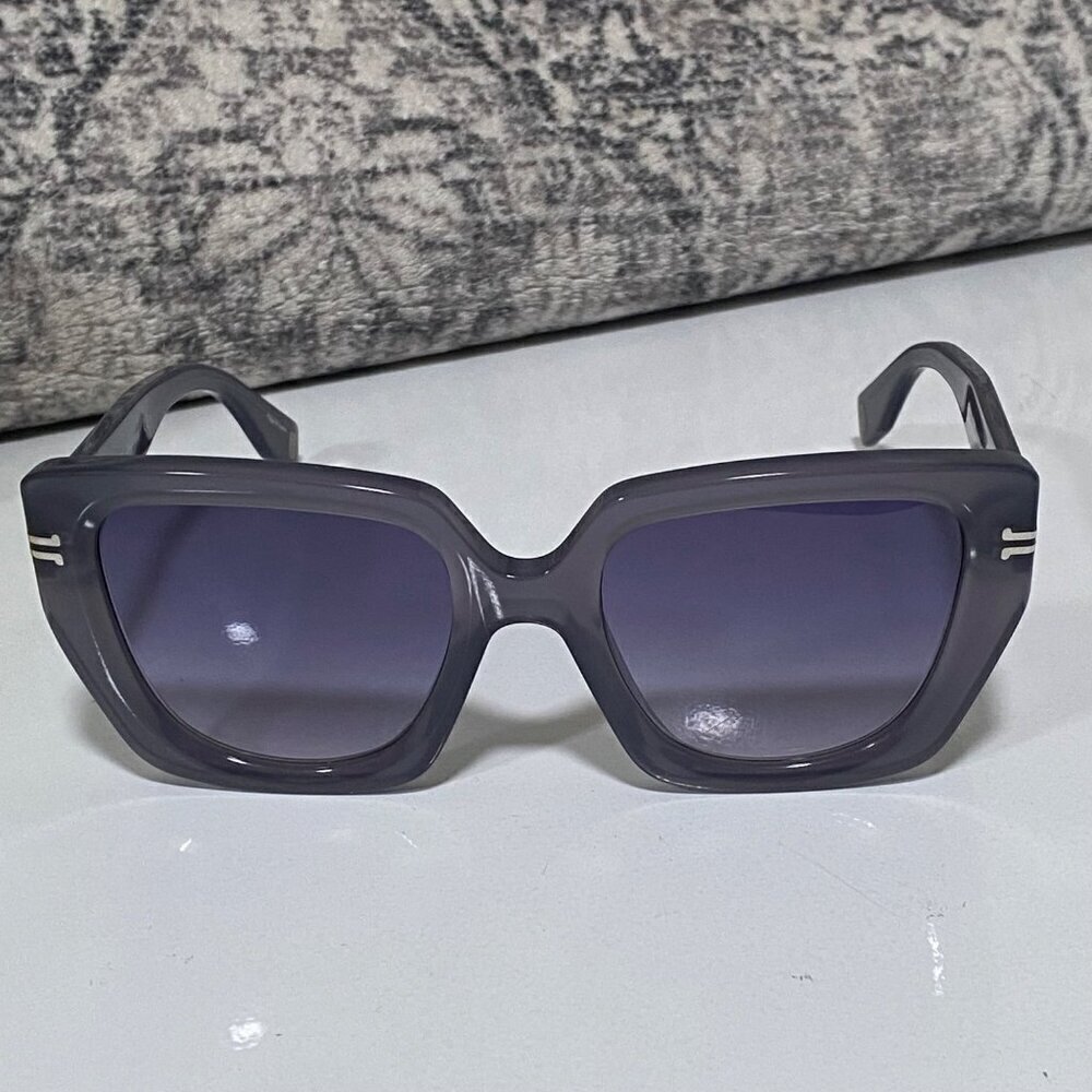 NEW Marc Jacobs Gray Translucent Sunglasses in Light Gray